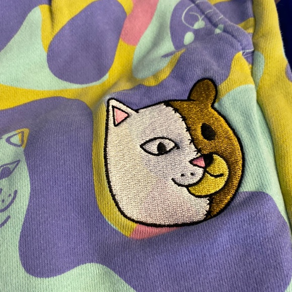 Teddy Fresh x Ripndip collar 2.0 Camo sweatpants size S joggers - Picture 2 of 10